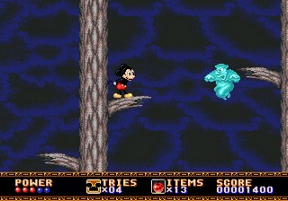 une photo d'Ã©cran de Castle of Illusion sur Sega Megadrive